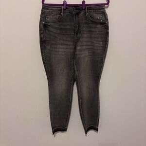 Judy Blue Jeans Women's 14W‎ Gray High Rise Tummy Control Skinny